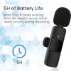 Mini Microphone Wireless Lavalier Réduction du Bruit pour Youtube,Tiktok Video,Vlog