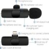 Mini Microphone Wireless Lavalier Réduction du Bruit pour Youtube,Tiktok Video,Vlog