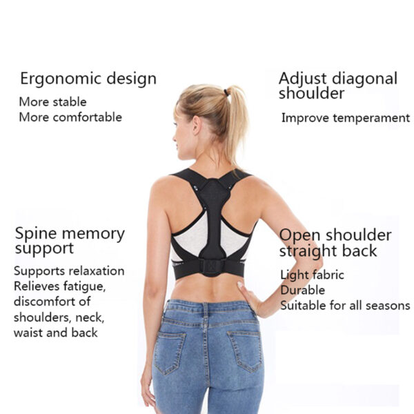 Correcteur de posture du dos, soutien de la clavicule