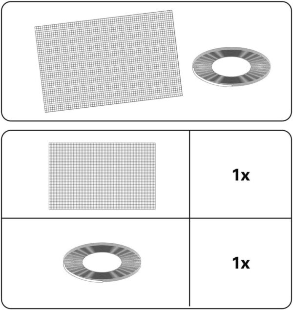 Moustiquaire blanc avec velcro adhésif 150X125 cm