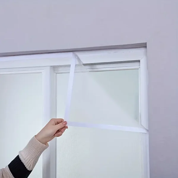 Moustiquaire blanc avec velcro adhésif 150X125 cm