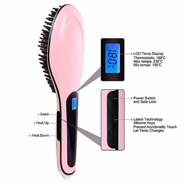 brosse chauffante lissante