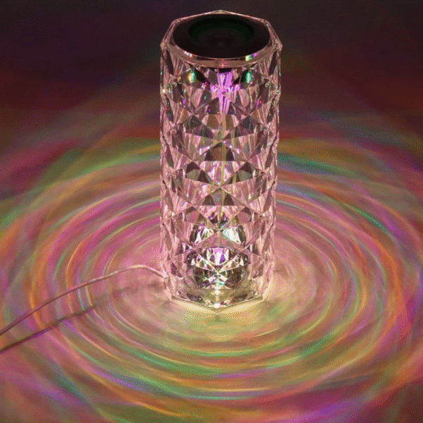 Lampe Musicale en Cristal LED avec Bluetooth & haut-parleur