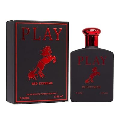 Eau De Toilette pour homme rouge