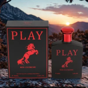 Eau De Toilette pour homme rouge