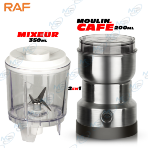 Mélangeur et broyeur de café Nima 2-en-1 en acier inoxydable