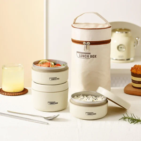 3 Boîtes à lunch avec sac isotherme