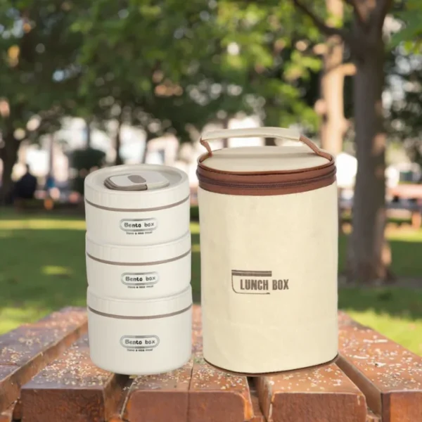 3 Boîtes à lunch avec sac isotherme