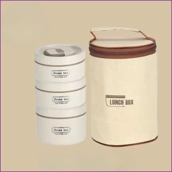 3 Boîtes à lunch avec sac isotherme