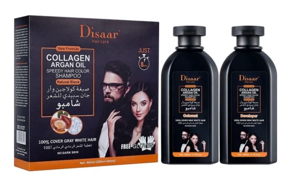 اسود طبيعي Pack shampo color