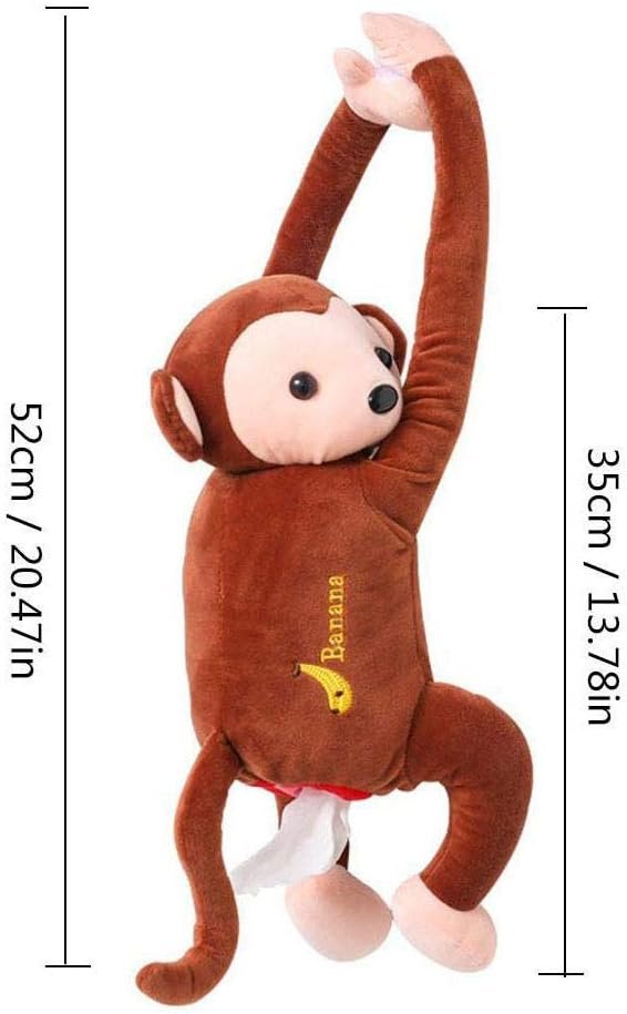 Peluche Singe Boîte À Mouchoirs De Voiture