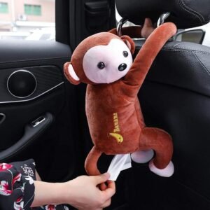 Peluche Singe Boîte À Mouchoirs De Voiture