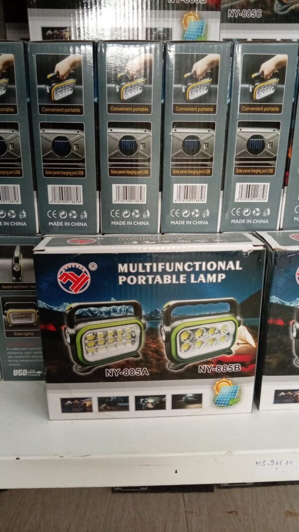 Lampe torche solaire rechargeable multifonctionnelle