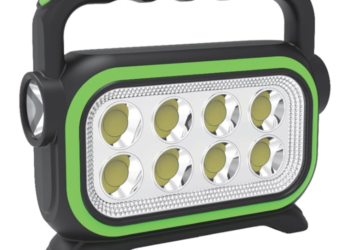 Lampe torche solaire rechargeable multifonctionnelle