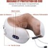 Coussin de Massage Cervical Forme U – Confort & Relaxation