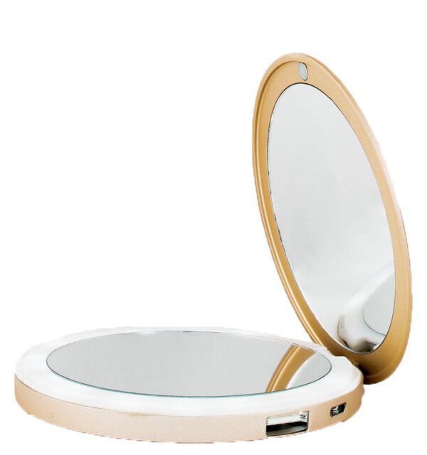Miroir de maquillage et power bank