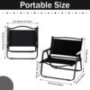 chaises de camping pliables